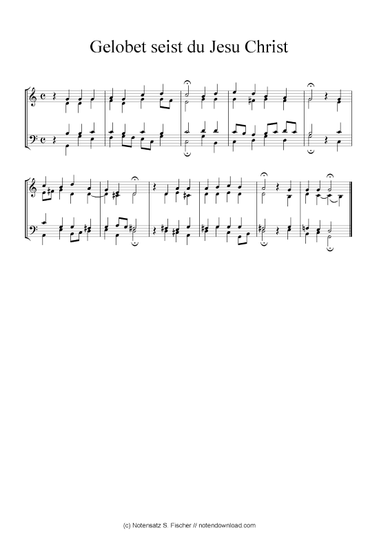 Product picture to: Gelobet seist du Jesu Christ Johann Ch. G. Stade (Hrsgb.), 1830