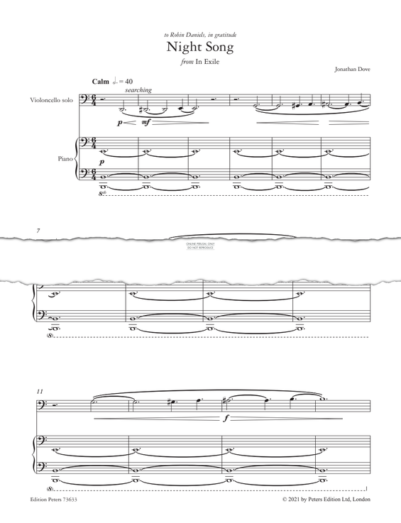 Product picture to: Night Song (Score & Parts)