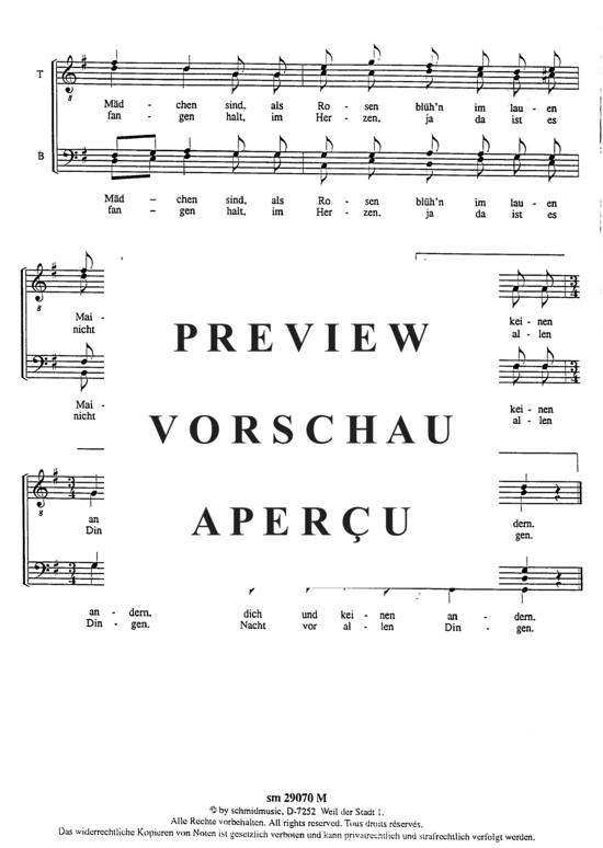 Product gallery: Page 4 of 5 Wenn dir ein Mädchen so recht gefällt , , (male choir)