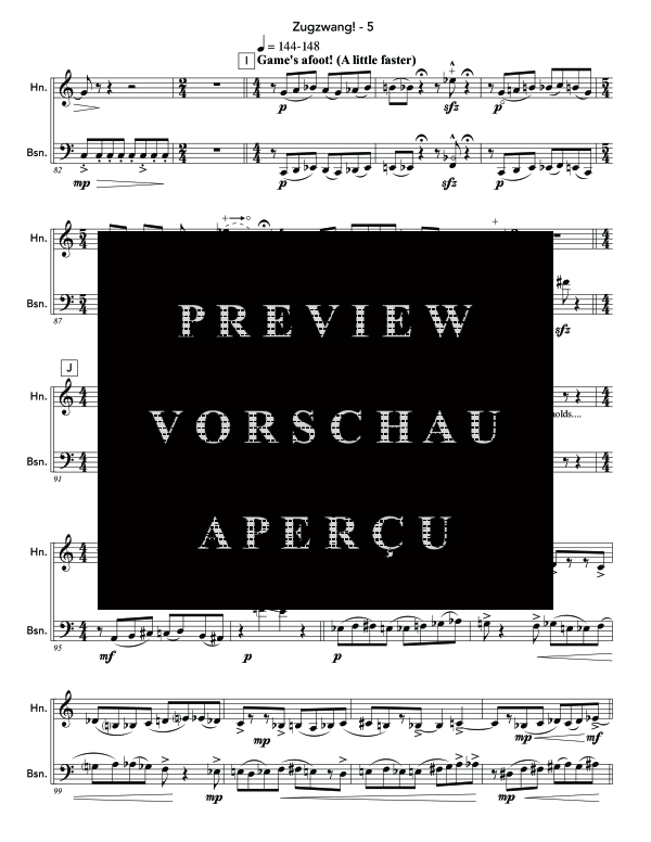 Produktgalerie: Seite 10 von 11 Zugzwang!, , (Horn in F und Fagott)