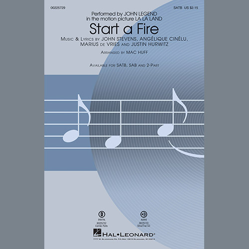 cover: Start A Fire, Justin Hurwitz, Angelique Cinelu, John Stephens, John Stevens, John Legend, Chor