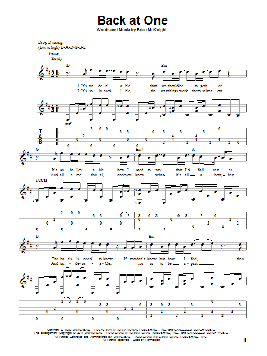 Produktgalerie: Seite 1 von 1 Back At One, Brian McKnight, Gitarre