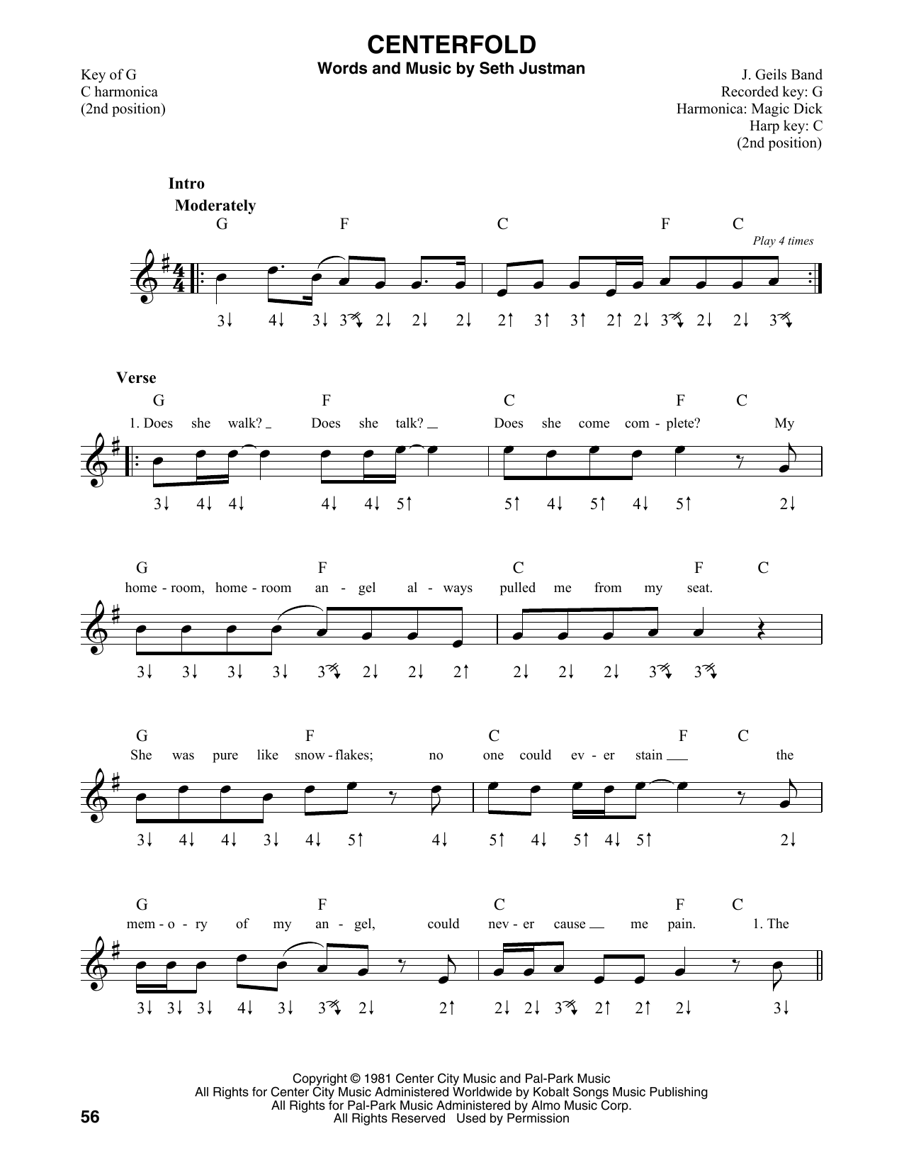 Product gallery: Page 1 of 1 Centerfold, J. Geils Band