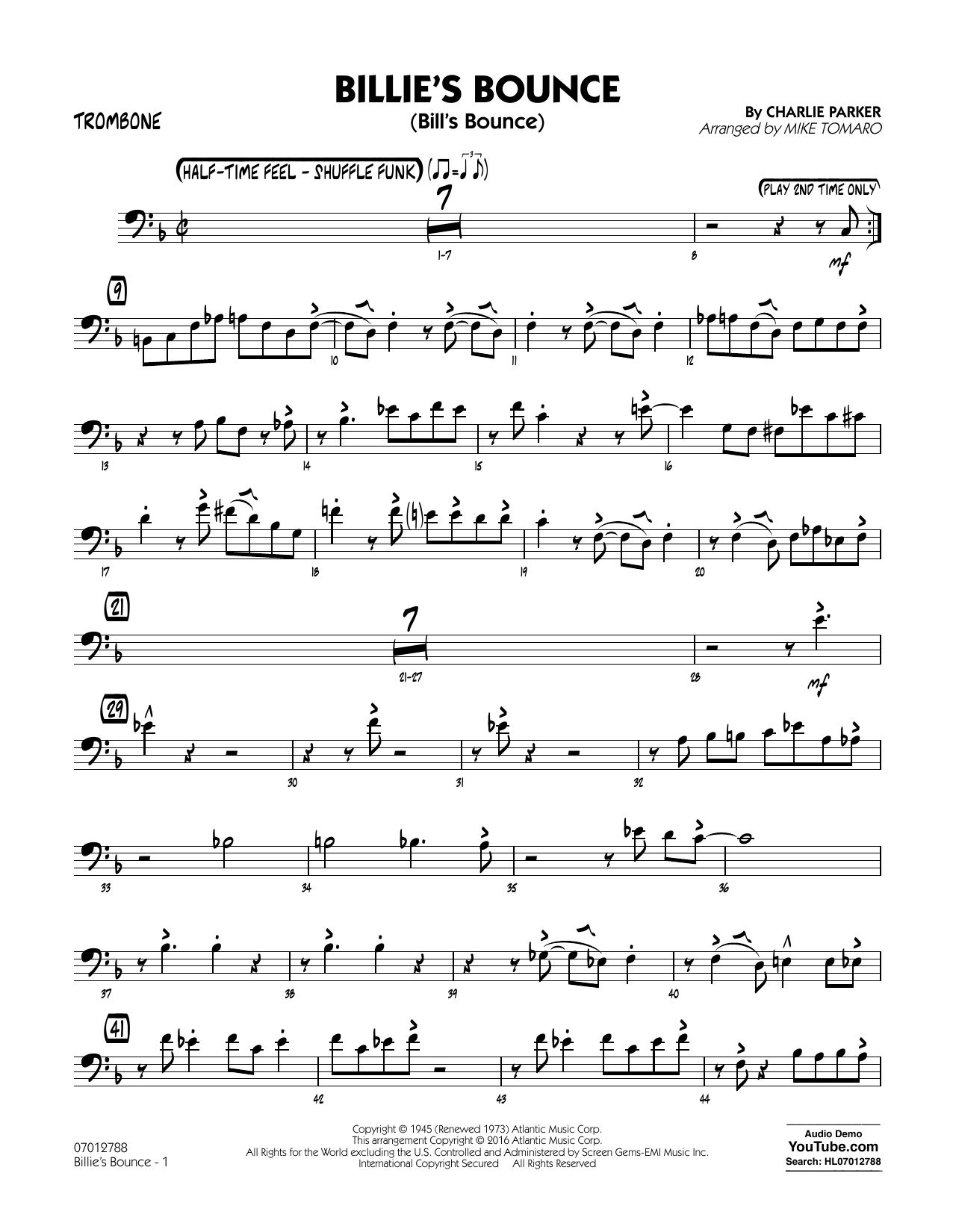 Produktgalerie: Seite 1 von 1 Billie's Bounce - Trombone, 