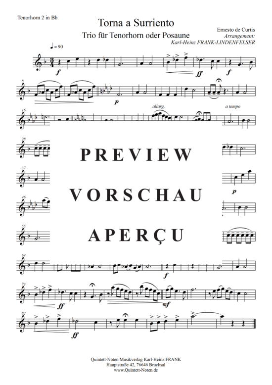 gallery: Torna a surriento , , (Tenorhorn/Posaunen/Horn Trio)