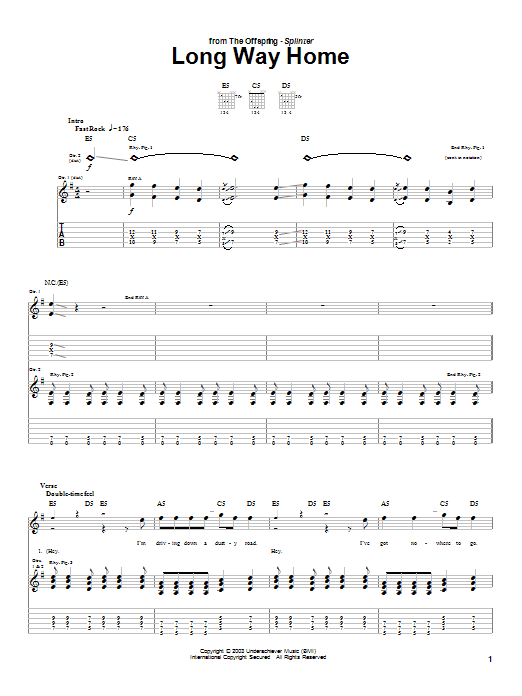 Produktgalerie: Seite 1 von 1 Long Way Home, The Offspring, Gitarre