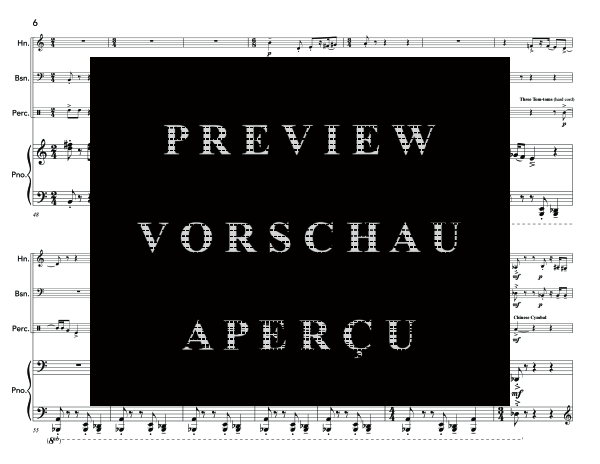 gallery: Wind Music, , (horn in F, bassoon, percussion and piano)