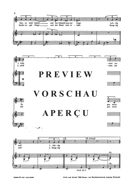 Product gallery: Page 6 of 7 Auf dem Zuckerrohrfeld , , Piano and Voice
