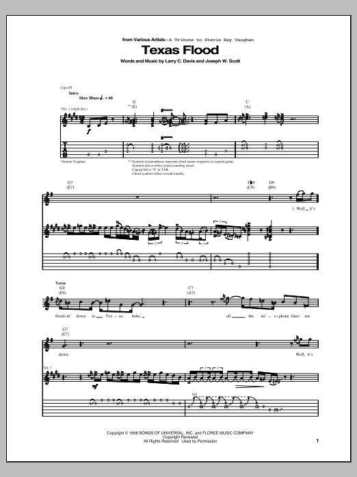 Product gallery: Page 1 of 1 Texas Flood, Stevie Ray Vaughan