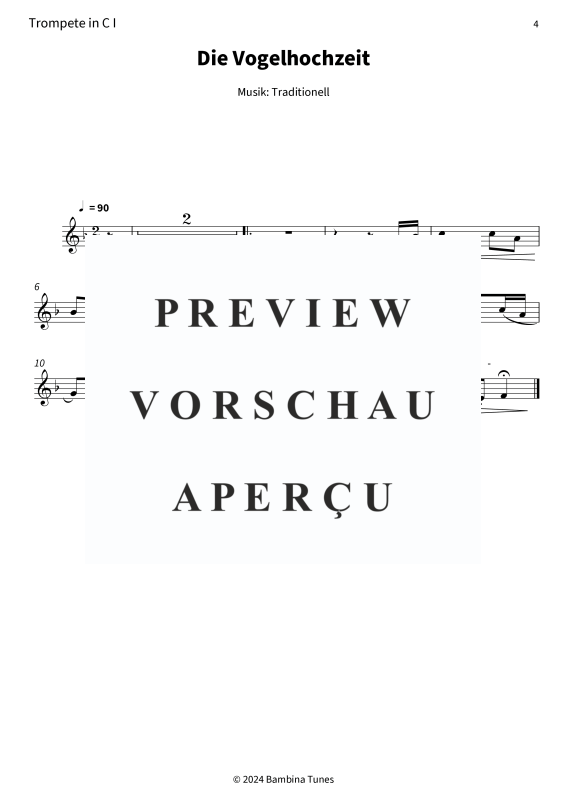 gallery: Die Vogelhochzeit, , (Blechbläser Trio 2x Trompete in C + Posaune)