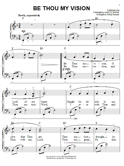 Produktbild zu: Be Thou My Vision (arr. Phillip Keveren)