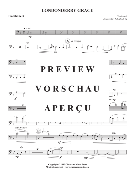 Product gallery: Page 8 of 9 Londonderry Grace , , (Trombone quartet)