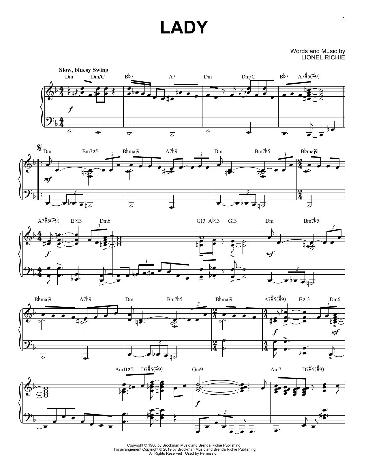 Product picture to: Lady [Jazz version]