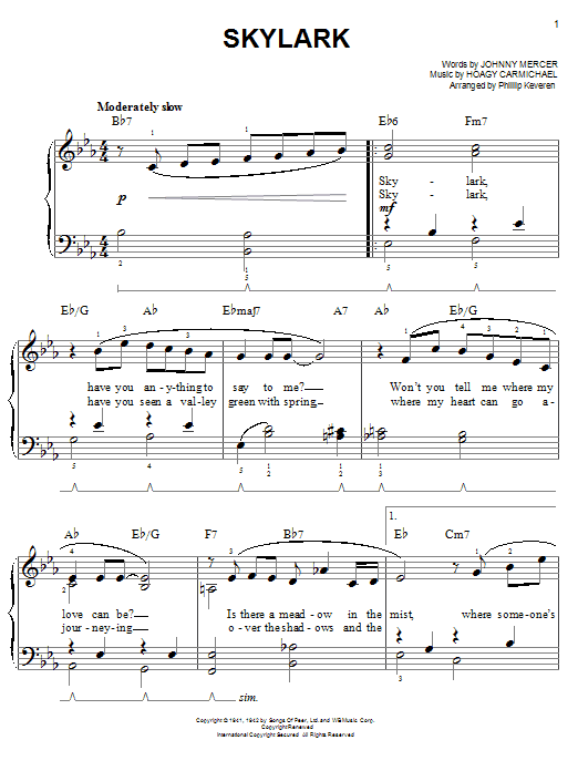 Produktbild zu: Skylark (arr. Phillip Keveren)