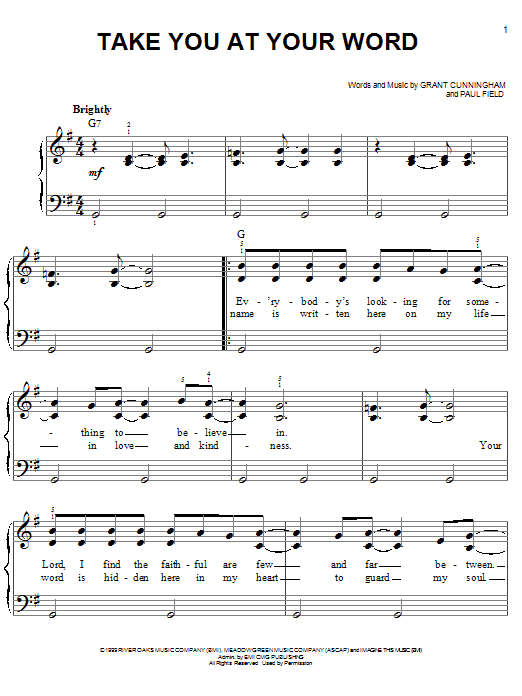 Produktbild zu: Take You At Your Word