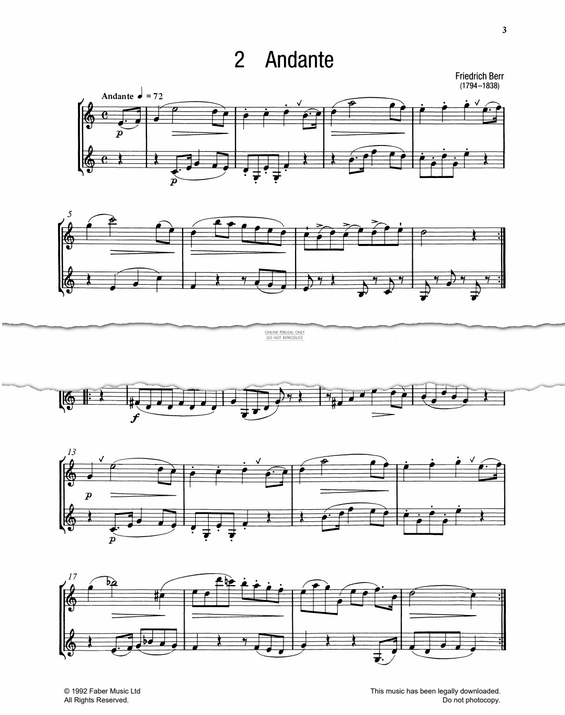 Product gallery: Page 1 of 1 Andante, Frédéric Berr