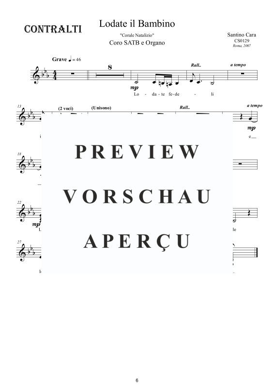 Produktgalerie: Seite 7 von 9 Lodate il Bambino - Canto di Natale, , Gemischter Chor und Orgel