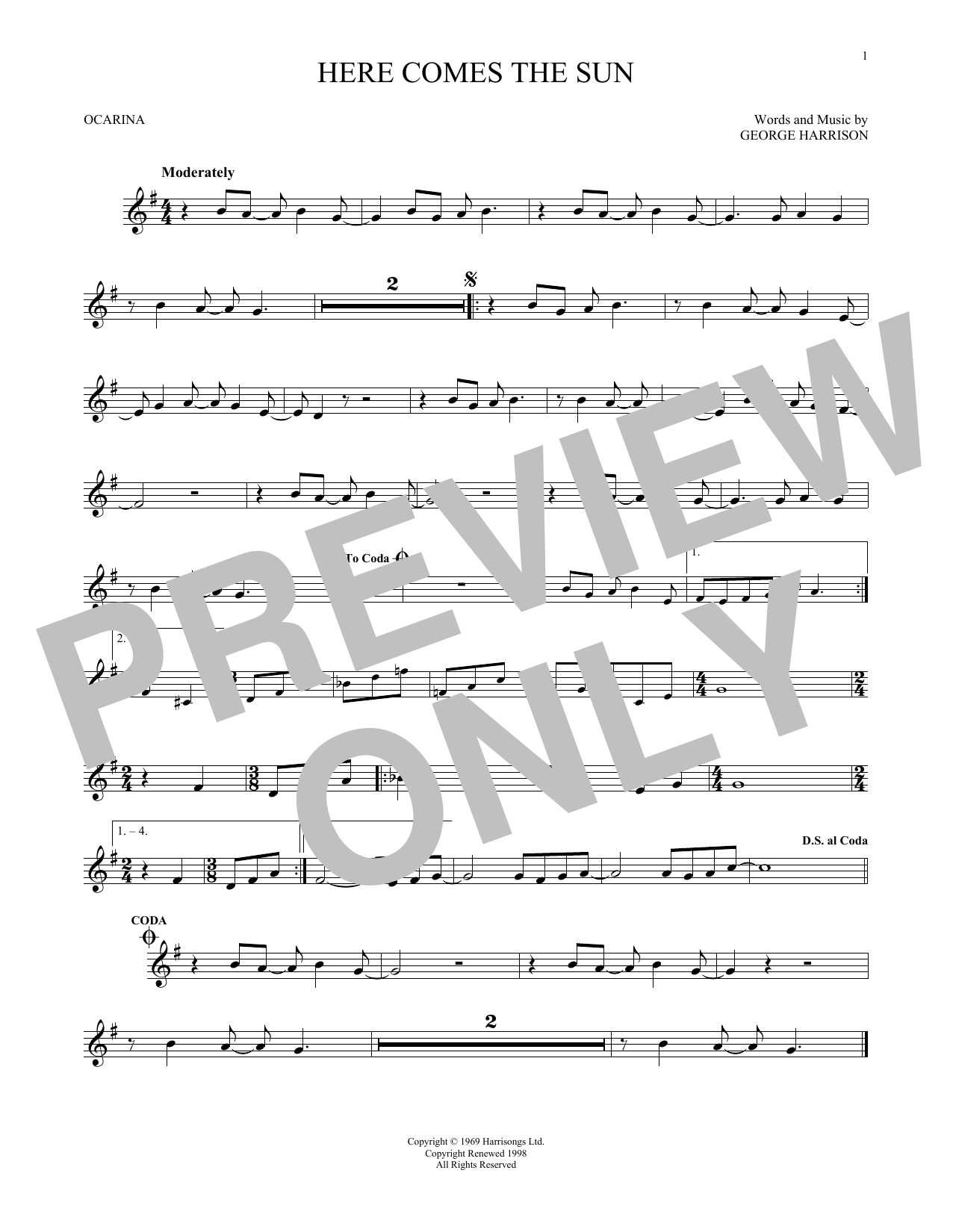 Product gallery: Page 1 of 1 Here Comes The Sun, The Beatles