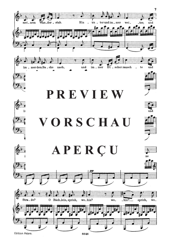 gallery: Wohin D.795-2 (Die Schöne Müllerin) , ,  (Gesang mittel + Klavier)
