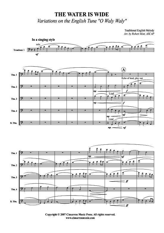 Product picture to: The Water is Wide Spiritual