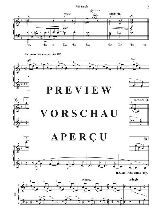 Produktgalerie: Seite 3 von 4 Für Sarah , , Klavier Solo
