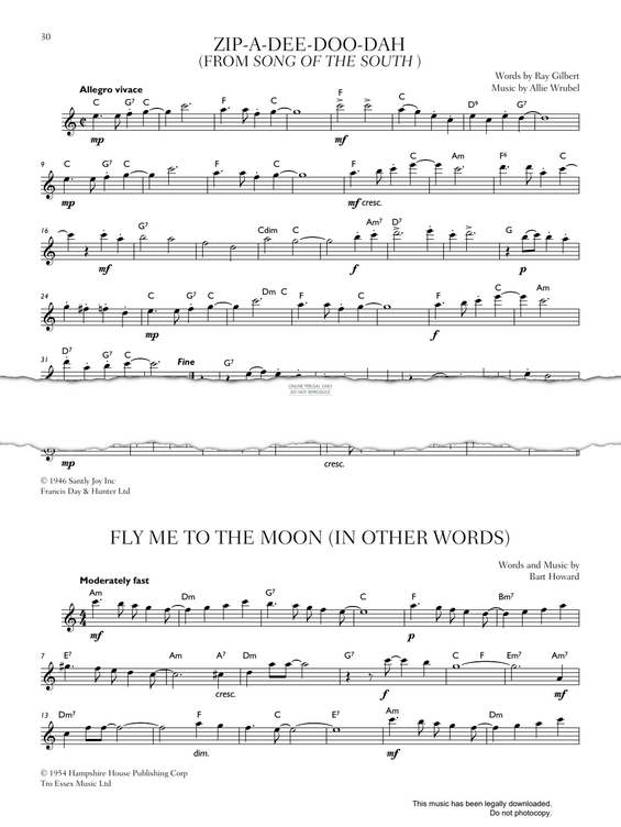 Product gallery: Page 1 of 1 Fly Me To The Moon (In Other Words), Bart Howard