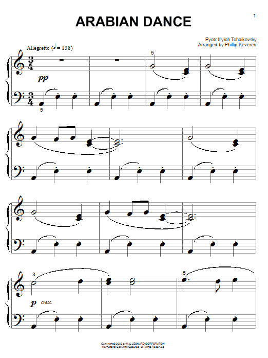 Produktbild zu: Arabian Dance (Coffee) (arr. Phillip Keveren)