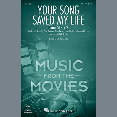 cover: Your Song Saved My Life (from Sing 2) (arr. Mark Brymer), U2, Chor