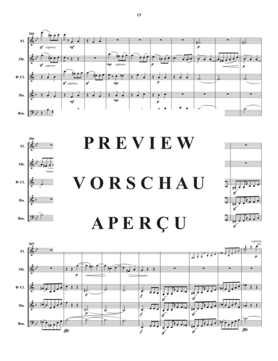 Produktgalerie: Seite 14 von 21 Quintette Pour Instruments a Vent , , (Holzbläser-Quintett)