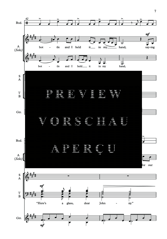 Produktgalerie: Seite 10 von 11 Courting is a pleasure, , Alt Solo, Gemischter Chor, Gitarre und irische Trommel