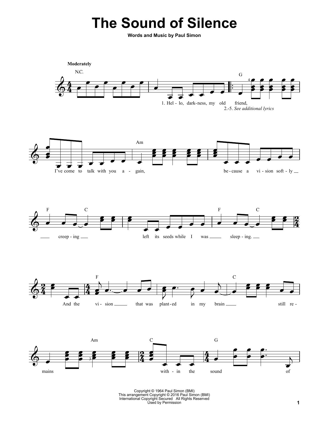 Product gallery: Page 1 of 1 The Sound Of Silence, Simon & Garfunkel