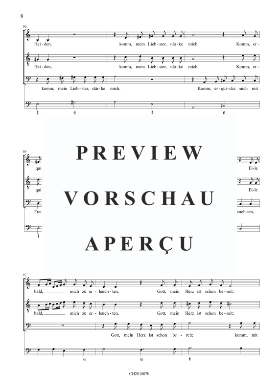 gallery: Jesu, du mein liebstes Leben (aus: Fest-, Buß- und Danklieder), , (5 Vokalstimmen, 2 Violinen, 3 Instrumente und Continuo)