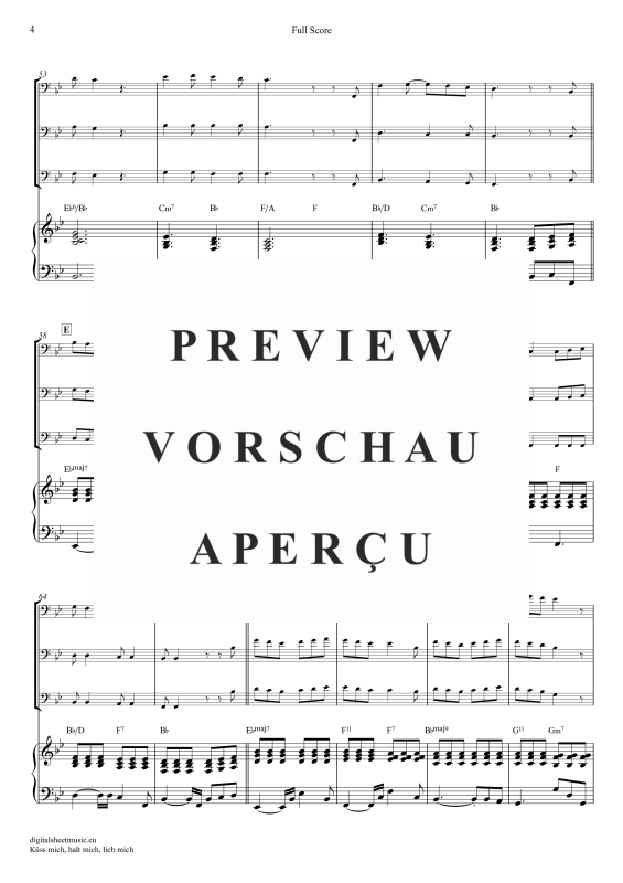 Produktgalerie: Seite 5 von 11 Küss Mich, Halt Mich, Lieb Mich, Egli, Beatrice, (Posaunen Trio + Klavier)