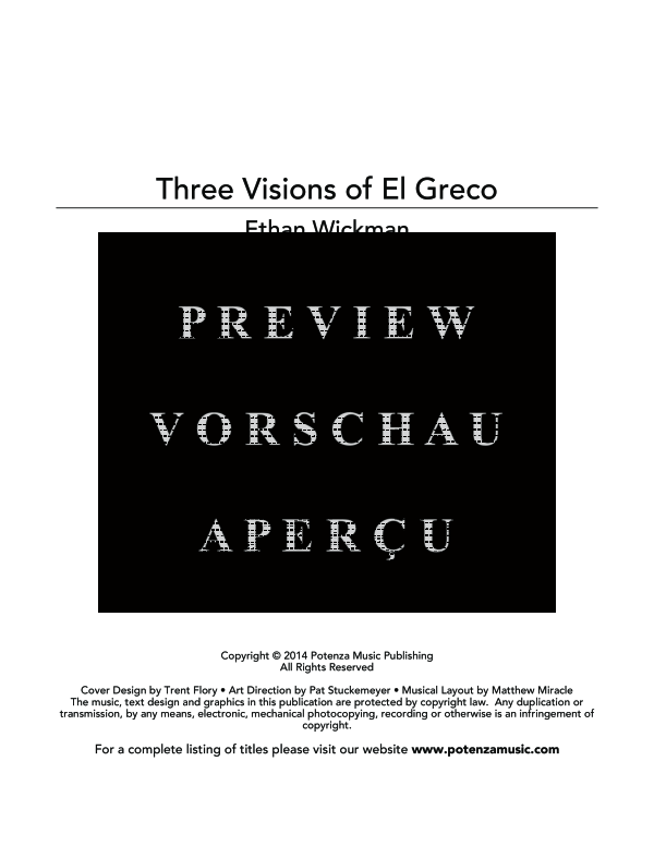 Produktgalerie: Seite 3 von 11 Three Visions of El Greco, , (Tuba und Klavier)