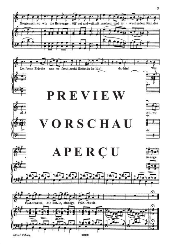 Product gallery: Page 5 of 5 Morgenlied D.685, , High Voice and Piano