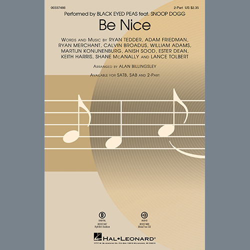 cover: Be Nice (feat. Snoop Dogg) (arr. Alan Billingsley), Black Eyed Peas, Chor