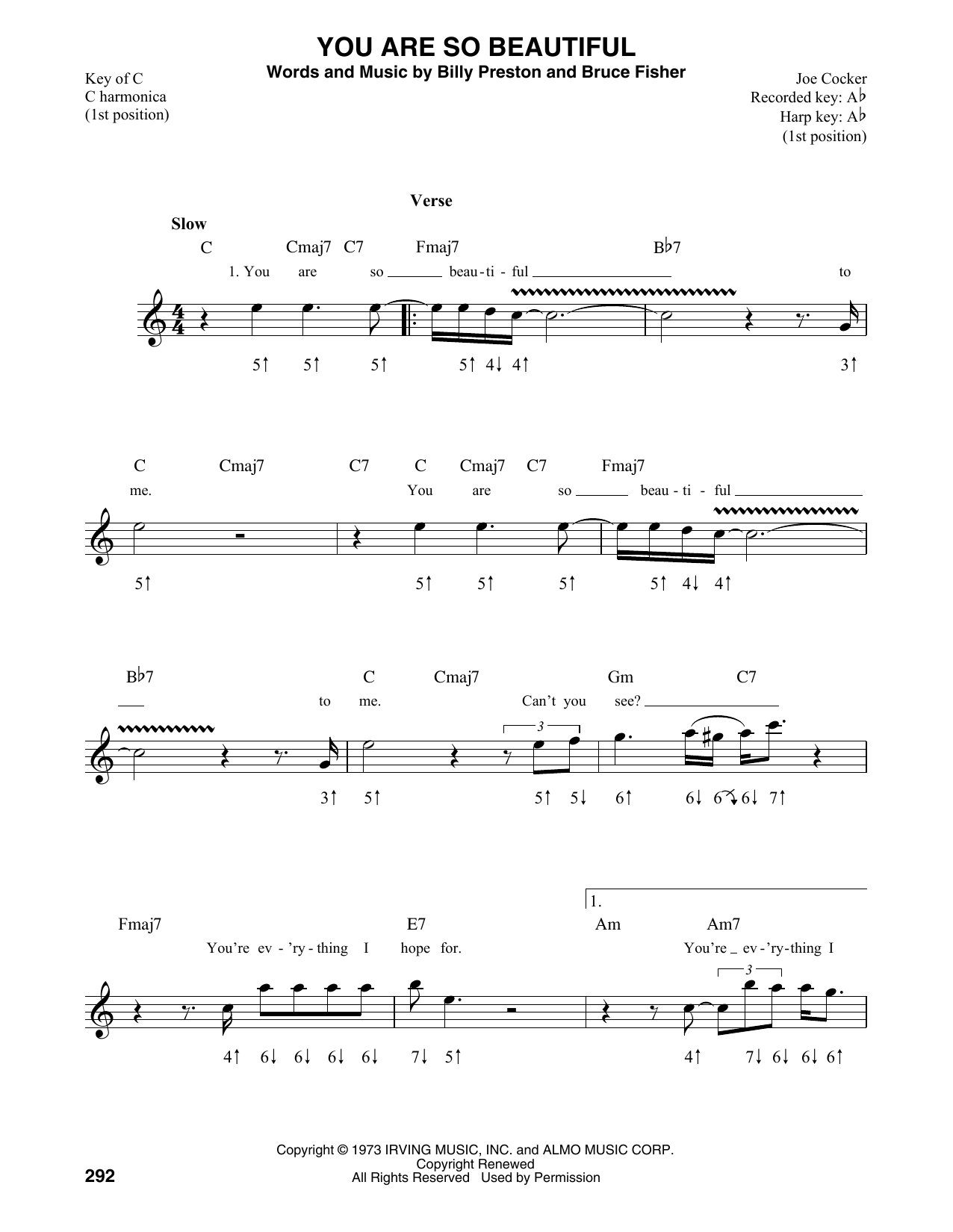 Product gallery: Page 1 of 1 You Are So Beautiful, Joe Cocker