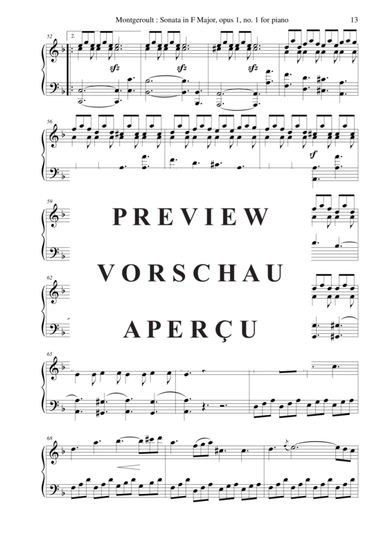 Product gallery: Page 14 of 18 Piano Sonata in F major, Opus 1 no. 1 , Nicolas Horvath, Piano Solo