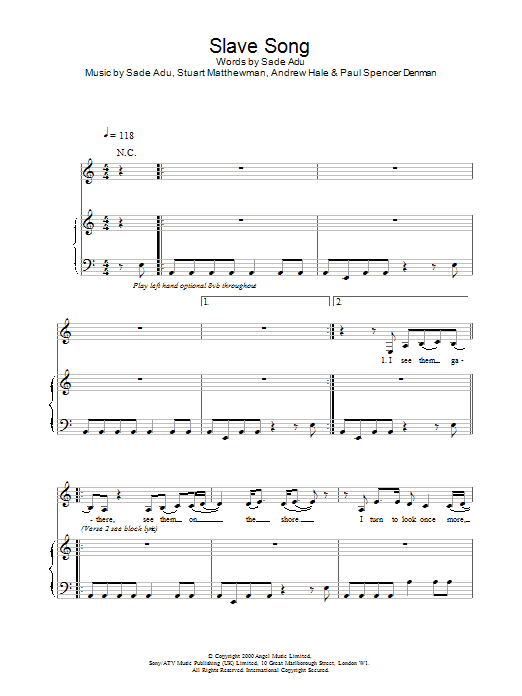 Product picture to: Slave Song