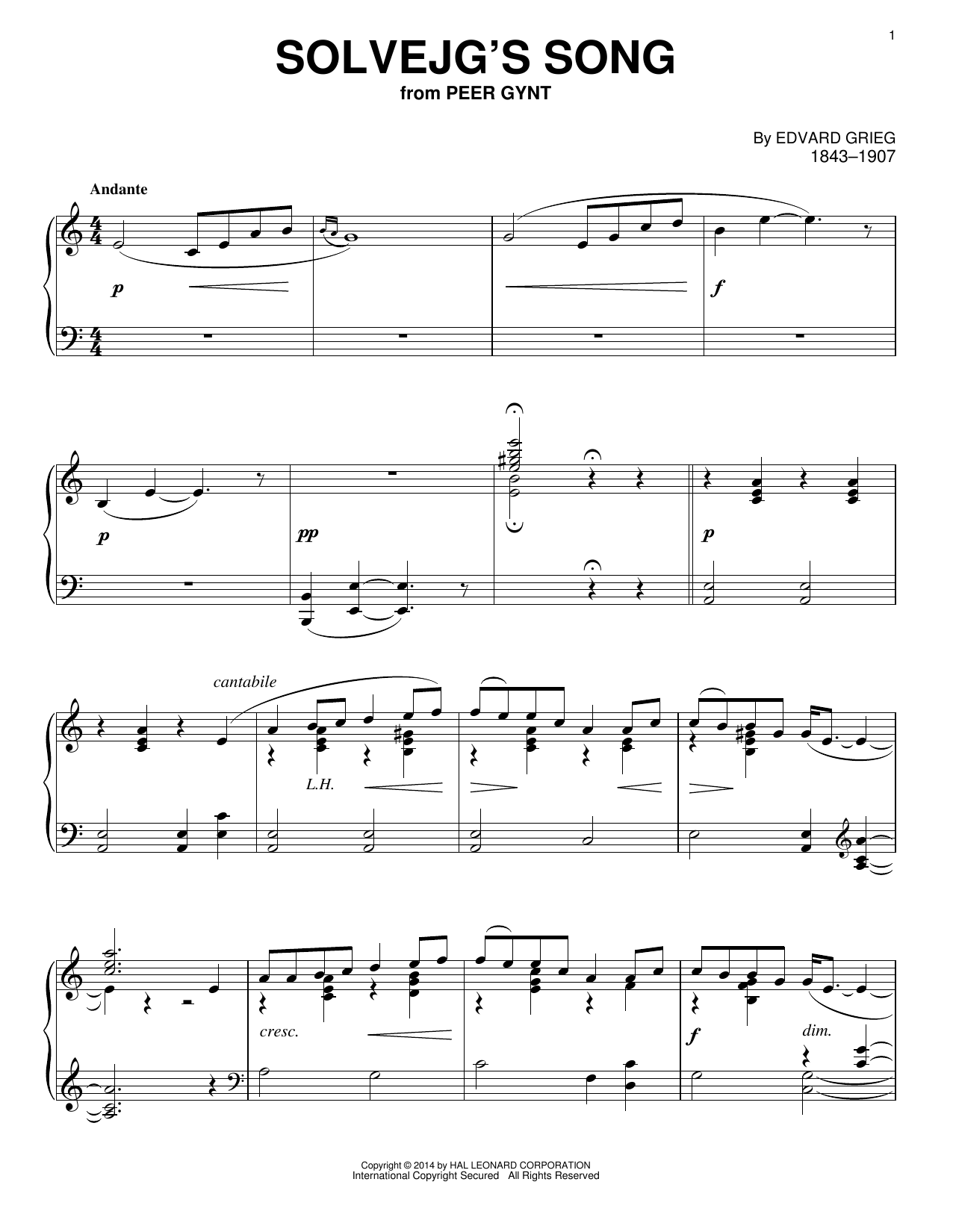 Produktbild zu: Solvejg's Song