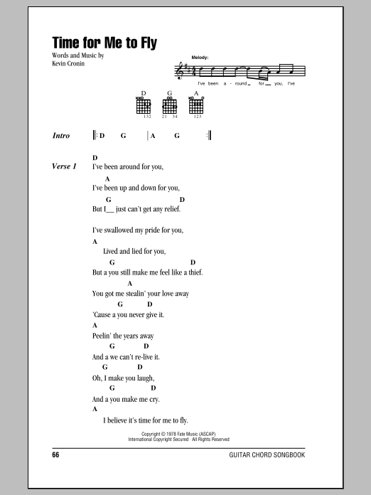 Product picture to: Time For Me To Fly - REO Speedwagon