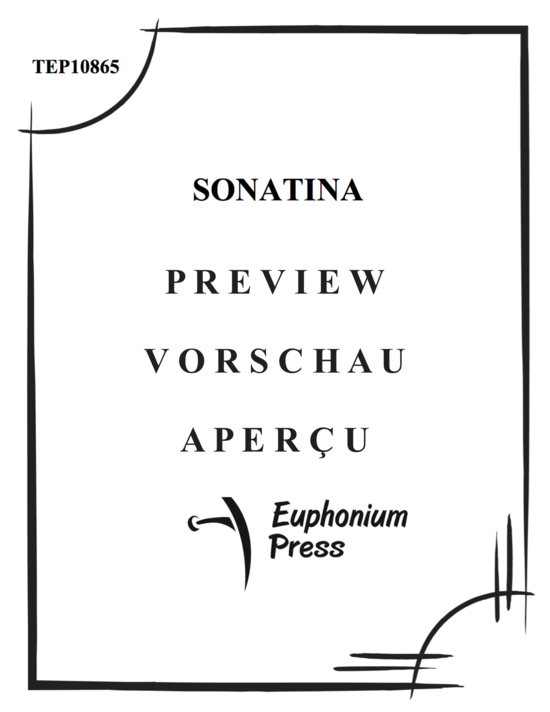Produktgalerie: Seite 2 von 21 Sonatina , , (Euphonium, Marimba + Klavier)