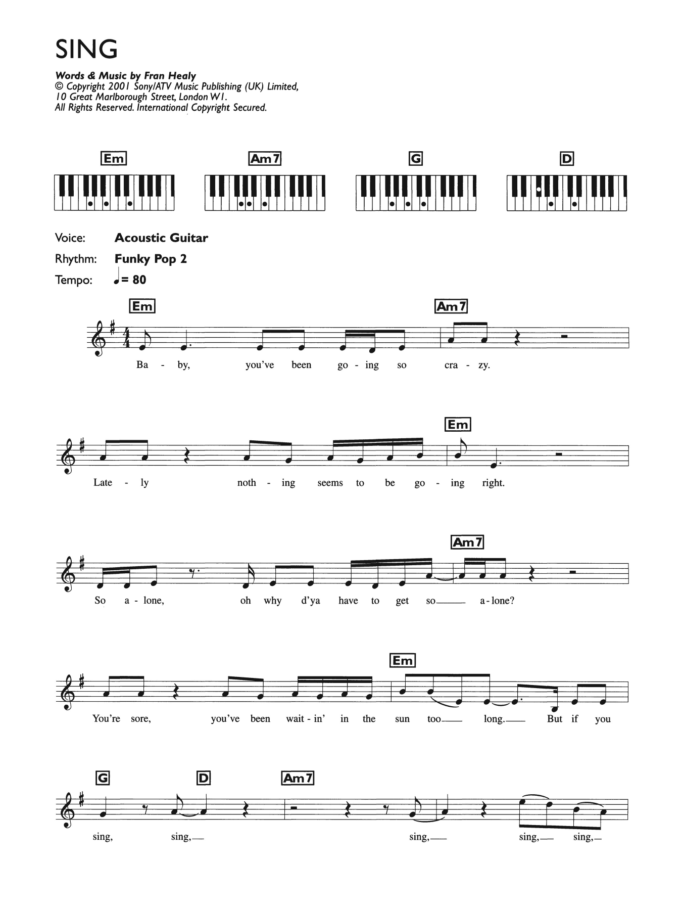 Produktgalerie: Seite 1 von 1 Sing, Travis, Klavier