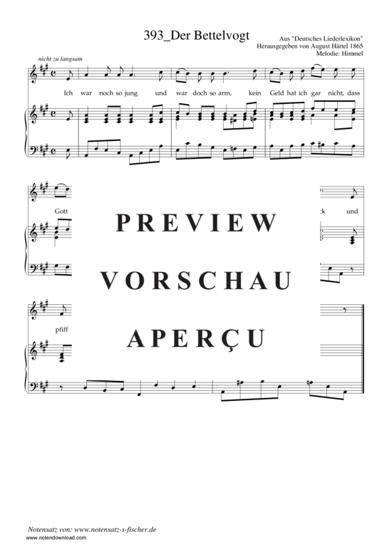 Product gallery: Page 2 of 3 Der Bettelvogt , , Piano and Voice