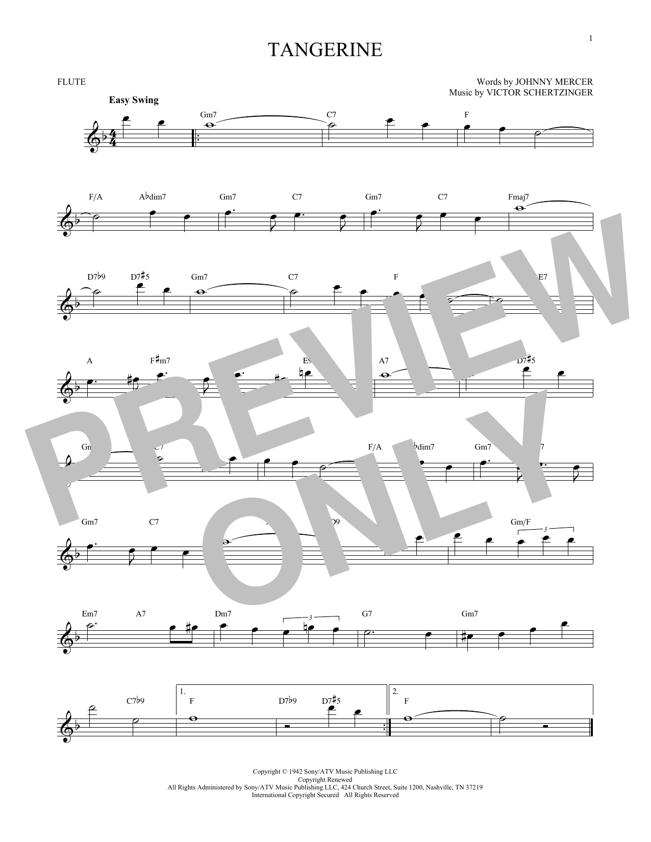 Product gallery: Page 1 of 1 Tangerine, Jimmy Dorsey & His Orchestra