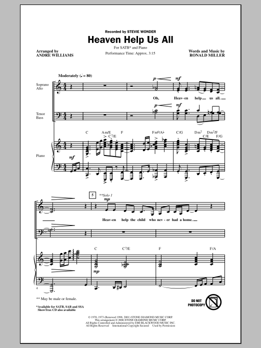 Produktgalerie: Seite 1 von 1 Heaven Help Us All, Andre Williams, Chor