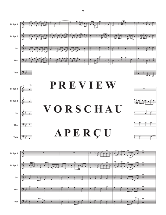 Produktgalerie: Seite 9 von 19 Rejoice Greatly, Daughter of Zion , , (Blechbläser Quintett)