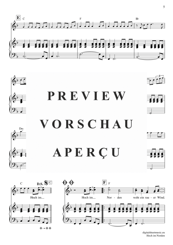 Product gallery: Page 6 of 7 Hoch Im Norden, Santiano, Voice with Piano Accompaniment