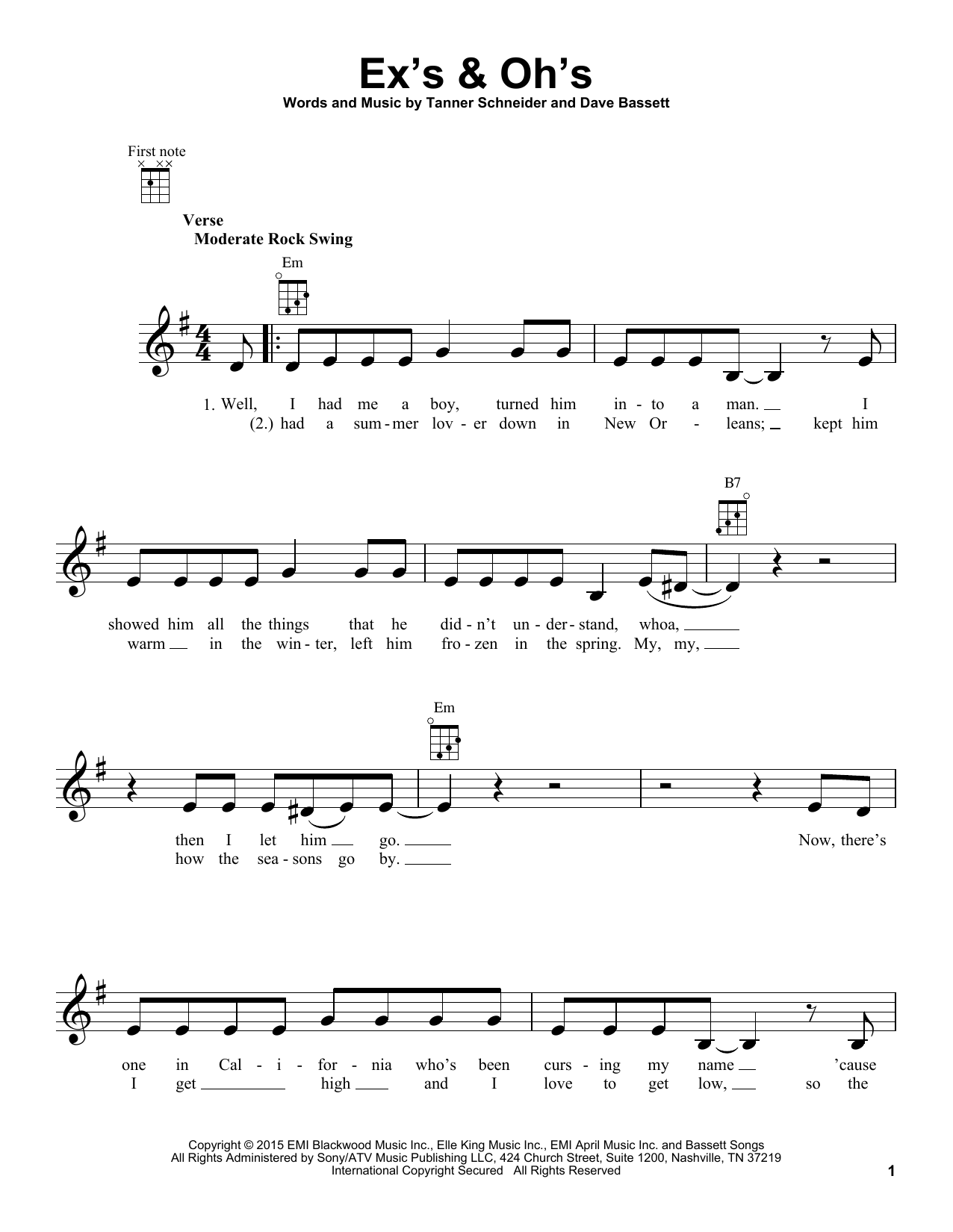 Product gallery: Page 1 of 1 Ex's & Oh's, Elle King