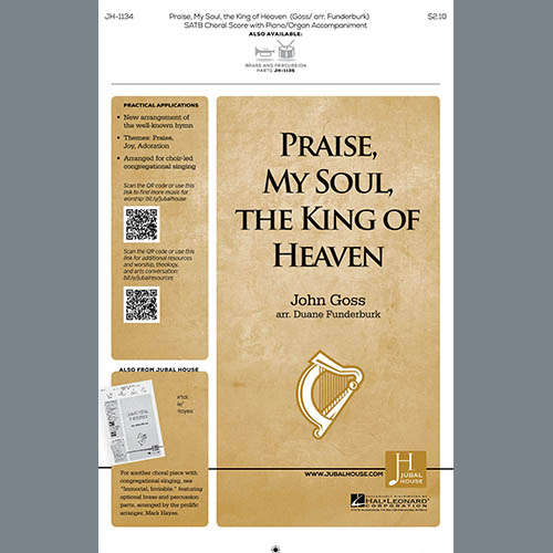 cover: Praise, My Soul, The King Of Heaven (arr. Duane Funderburk), John Goss